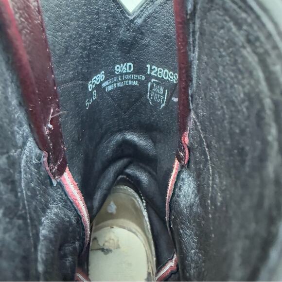 Dan Post Oxblood Maroon Red Leather Cowboy Western Ropers Boots 6586 9 1/2 D - Picture 6 of 7